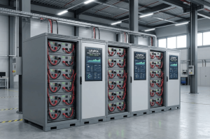 LiFePO4 battery energy storage system providing backup power security for solar for cold storage warehouses