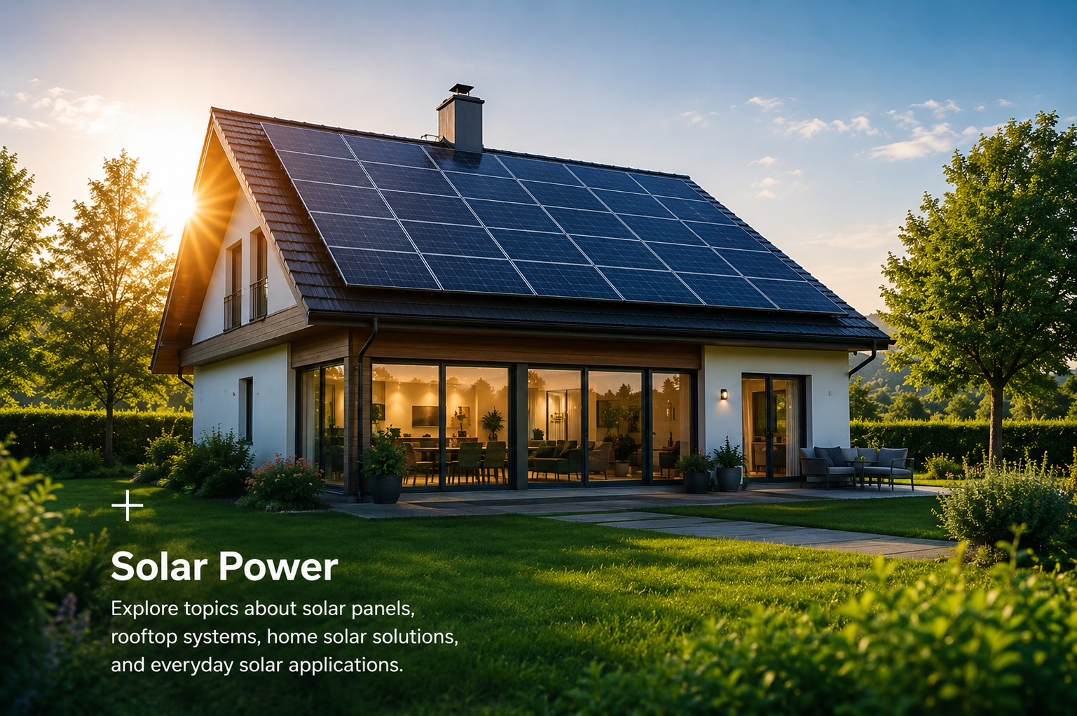 Solar power topics for renewable energy use