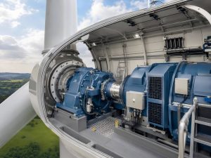 Wind turbine generator and internal equipment inside the nacelle