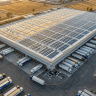 Solar for cold storage warehouses — rooftop commercial solar panel system on a large logistics facility