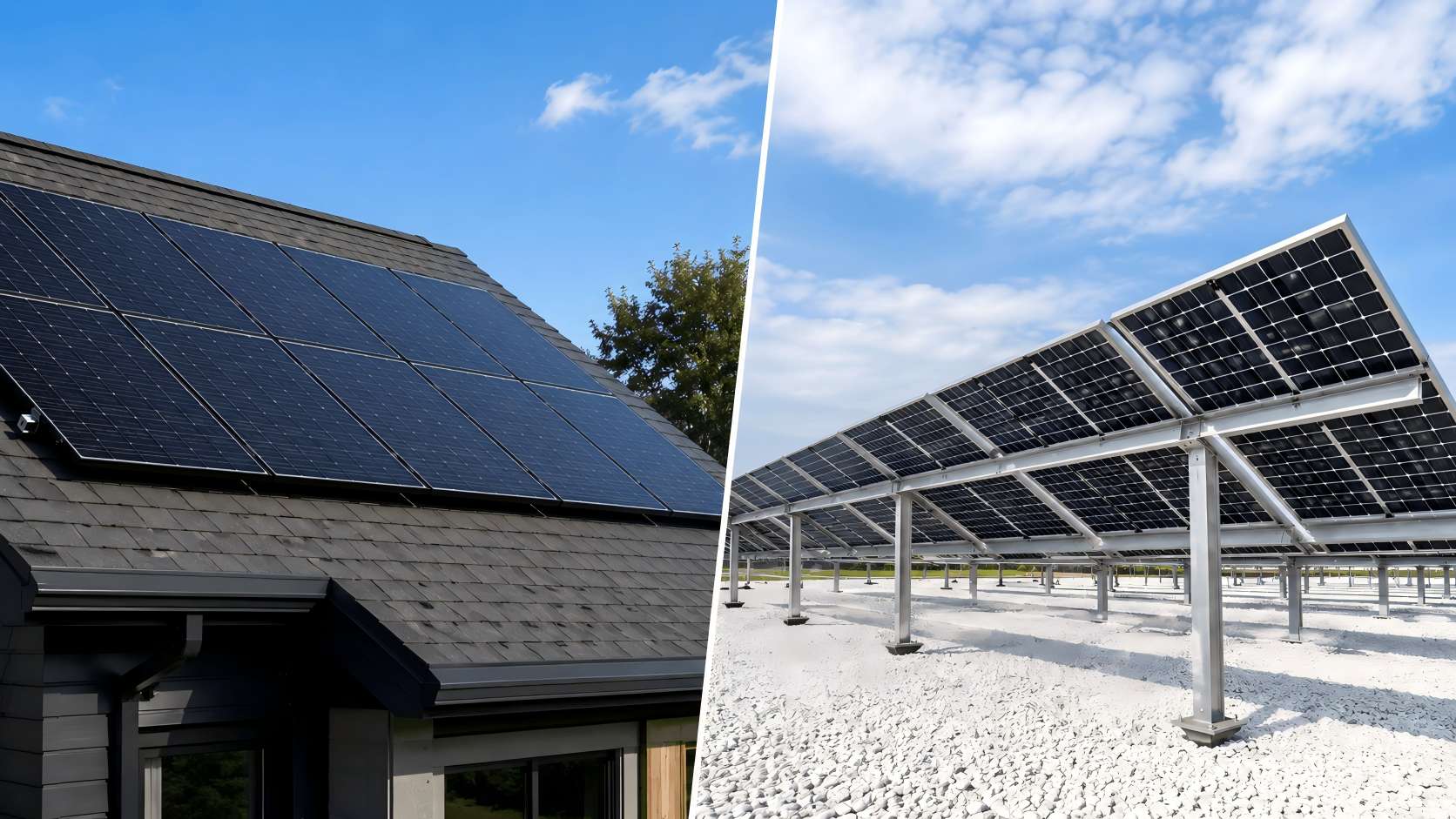 Bifacial solar panels compared with monocrystalline solar panels