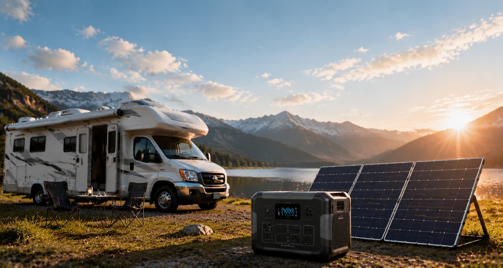 Motorhome solar generator