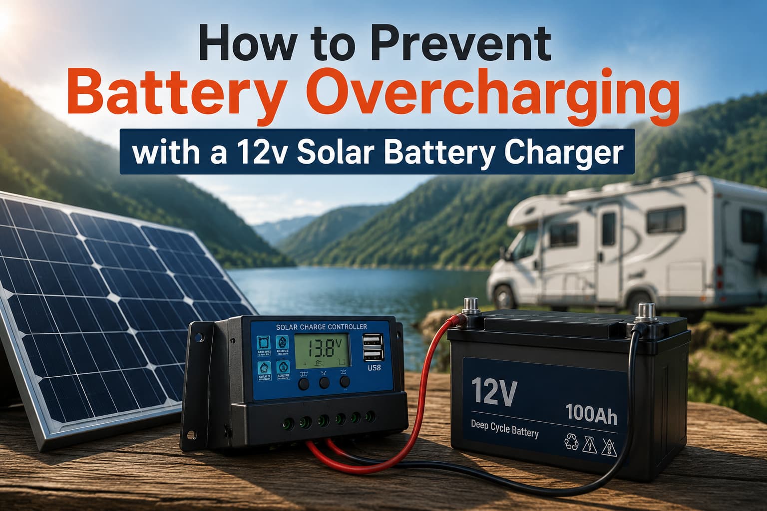 12v solar battery charger