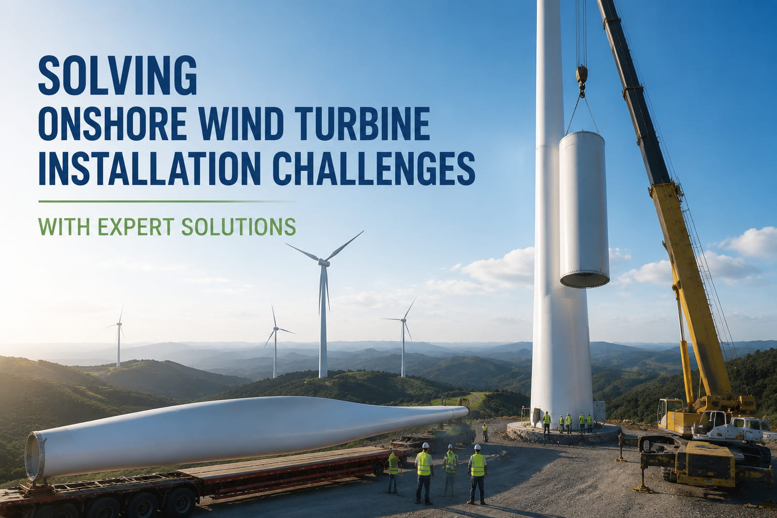 onshore wind turbine installation
